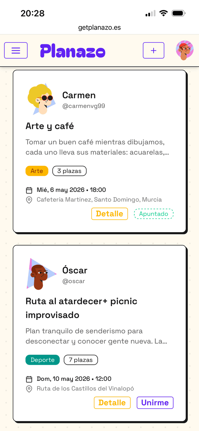 Descubre planes