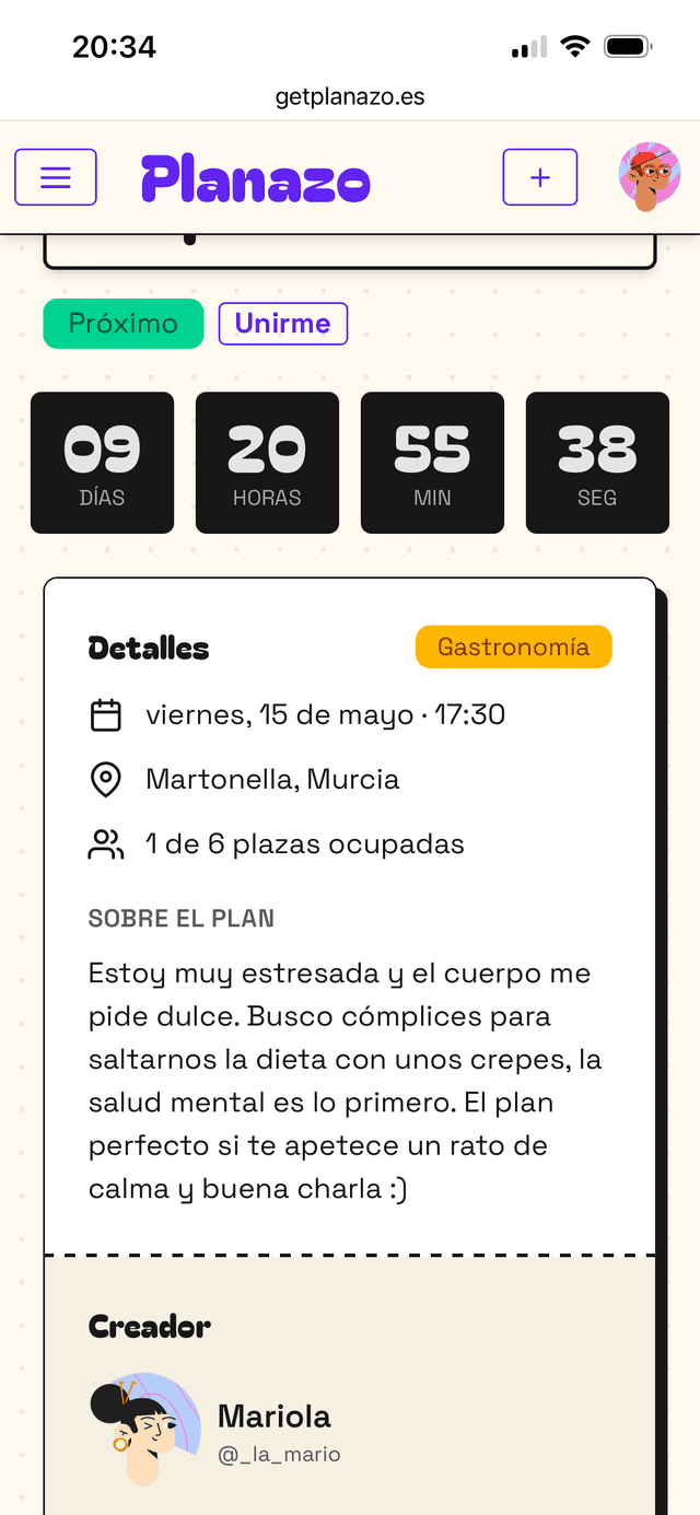 Únete o crea el tuyo